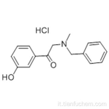 2- [Benzil (metil) ammino] -1- (3-idrossifenil) etanone cloridrato CAS 71786-67-9